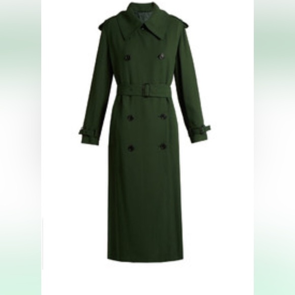 Acne hunter green trench coat - Picture 7 of 9
